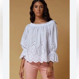 SCANDAL ITALY White Buttercup Top In White size M